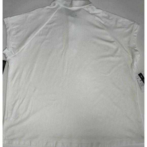 📦 NEW Women's Small NIKE Dri-FIT UV Cap Sleeve Golf Polo Shirt White AR4262-100 - Picture 3 of 4